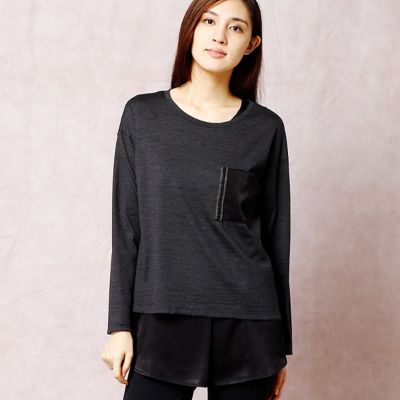 ＜COMME CA DU MODE/コムサデモード＞ 異素材使いレイヤードチュニック(1560EC07) 02 【三越・伊勢丹/公式】