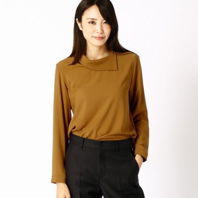 ＜COMME CA DU MODE/コムサデモード＞ ポリエステルソフトビエラブラウス(1573HC03) 02キャメル 【三越・伊勢丹/公式】