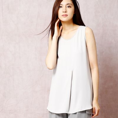 ＜COMME CA DU MODE/コムサデモード＞ シクネスサテンノースリーブプルオーバー(1573HC06) 01 【三越・伊勢丹/公式】