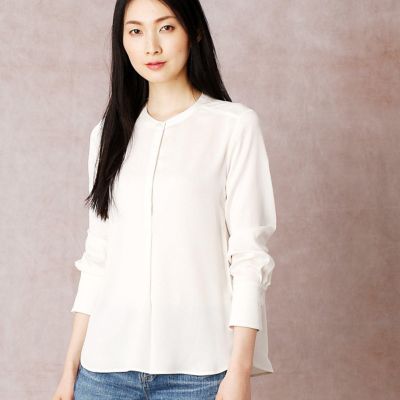 【SALE（三越）】＜COMME CA TALLサイズ＞ 大きいサイズ サテンストレッチシャツ(1681HZ02) オフ 【三越・伊勢丹/公式】