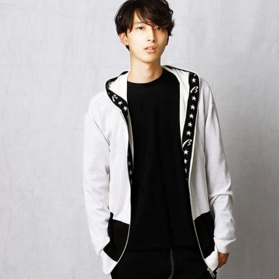 ＜β MEN＞ ベータ・メン スタージャガードフードパーカ(2739KC02) アイボリー 【三越・伊勢丹/公式】