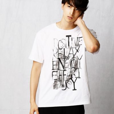 ＜β MEN＞ ベータ・メン メッセージTシャツ(2742TC03) シロ 【三越・伊勢丹/公式】