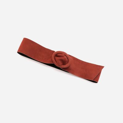 ＜COMME CA TALLサイズ＞ 大きいサイズ ヌバックバックルベルト(3445YC01) レンガ 【三越・伊勢丹/公式】