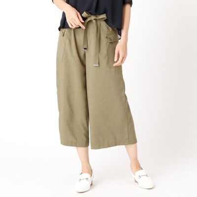 ＜COMME CA ISM (レディース）＞ ワイドカーゴパンツ(3852PZ59) 20カーキ 【三越・伊勢丹/公式】