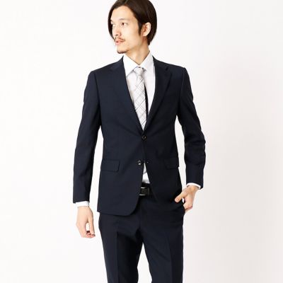 ＜COMME CA ISM (メンズ）＞ すっきりとした細身シルエットのスーツ スーツ セットアップ(4701SZ01) 09・ネイビー 【三越・伊勢丹/公式】