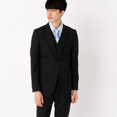 ＜COMME CA ISM (メンズ）＞ 3ピーススーツ スーツ セットアップ(4703SZ08) 05・ブラック 【三越・伊勢丹/公式】