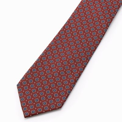 ＜COMME CA ISM (メンズ）＞ ストロングカラークラッシック小紋(4706NZ25) レッド 【三越・伊勢丹/公式】