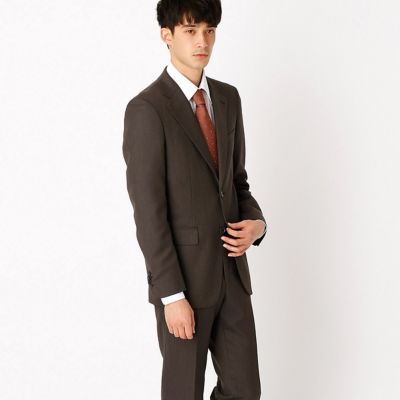 ＜COMME CA ISM (メンズ）＞ スーツ(コンフォートモデル)(4708SW06) 14・ブラウン 【三越・伊勢丹/公式】