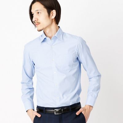 ＜COMME CA ISM (メンズ）＞ カラーが爽やかサックスカラーワイシャツ!(4712HZ06) サックス 【三越・伊勢丹/公式】