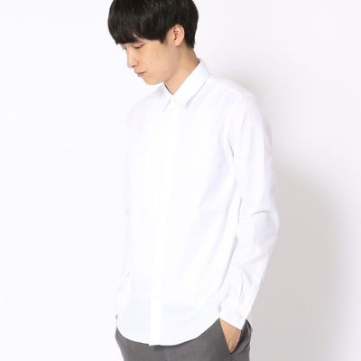 【SALE（三越）】＜COMME CA ISM (メンズ）＞ 半イカ胸シャツ(4730IW13) ホワイト 【三越・伊勢丹/公式】