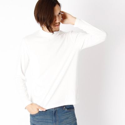 ＜COMME CA ISM (メンズ）＞ 着回しの効くTシャツ(4761TW17) ホワイト 【三越・伊勢丹/公式】