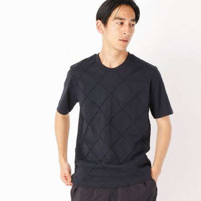＜COMME CA ISM (メンズ）＞ アーガイルピンタックT(4764TZ30) ネイビー 【三越・伊勢丹/公式】