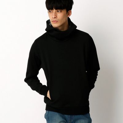 ＜COMME CA ISM (メンズ）＞ 首回りにボリューム感を出せるパーカー(4767CZ01) ブラック 【三越・伊勢丹/公式】
