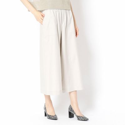 ＜COMME CA Sサイズ＞ カルゼストレッチバックルベルト付きパンツ(5401PB02) ベージュ 【三越・伊勢丹/公式】