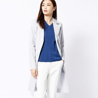 【SALE（三越）】＜COMME CA Sサイズ＞ タフタジャージートレンチコート(5427MZ02) ライトブルー 【三越・伊勢丹/公式】