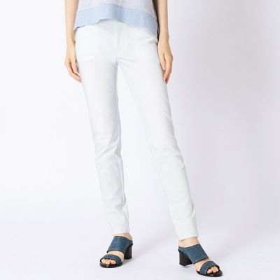 ＜COMME CA Sサイズ＞ ハイテンション鹿の子パンツ(5439PC01) ホワイト 【三越・伊勢丹/公式】