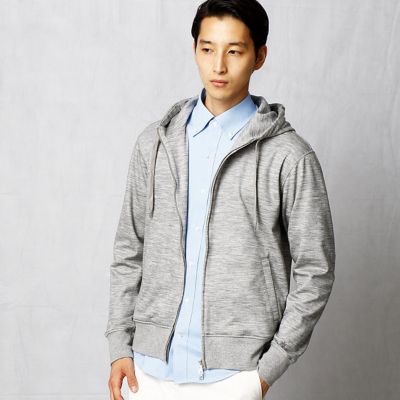 ＜ARTISAN MEN＞ アルチザン・メン ダブルフェイスジップアップパーカ(5945CC01) グレー 【三越・伊勢丹/公式】