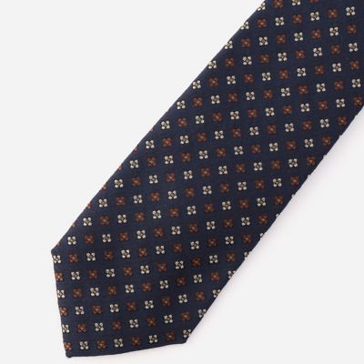 ＜ARTISAN MEN＞ アルチザン・メン ミニフラワー小紋ネクタイ(5966NC13) ネービーブルー 【三越・伊勢丹/公式】