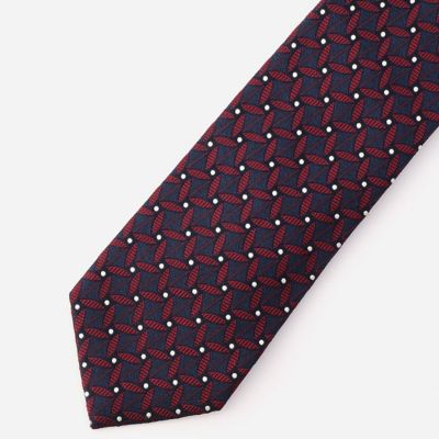 ＜ARTISAN MEN＞ アルチザン・メン 絹代柄ジャガードネクタイ(5966NC14) ネービーブルー 【三越・伊勢丹/公式】