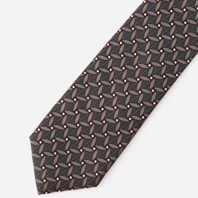 ＜ARTISAN MEN＞ アルチザン・メン 絹代柄ジャガードネクタイ(5966NC14) カーキ 【三越・伊勢丹/公式】