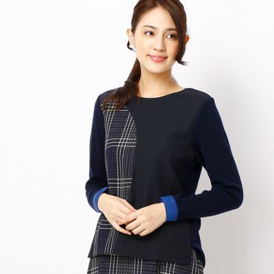 ＜ギャバジンK.T/Gabardine K.T＞ ハンドメイド仕立てプルオーバー(7202EC03) ネイビー 【三越・伊勢丹/公式】