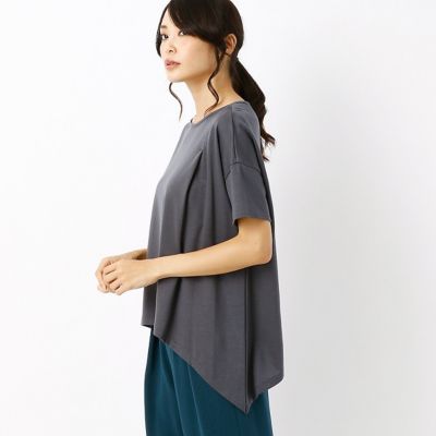 ＜ギャバジンK.T/Gabardine K.T＞ アシンメトリープルオーバー(7221EC04) グレー 【三越・伊勢丹/公式】