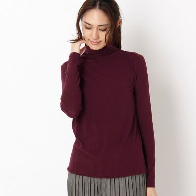 ＜ギャバジンK.T/Gabardine K.T＞ ハイネックプルオーバー(7221EW06) ボルドー 【三越・伊勢丹/公式】