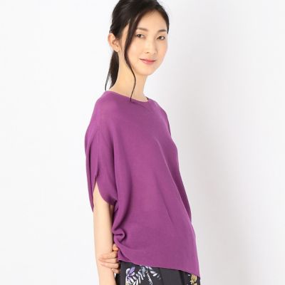 ＜ギャバジンK.T/Gabardine K.T＞ ホールガーメント変形セーター(7230IB04) マゼンタ 【三越・伊勢丹/公式】