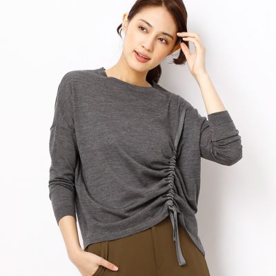 ＜ギャバジンK.T/Gabardine K.T＞ ボット・ジョゼッペプルオーバー(7232IC09) チャコール 【三越・伊勢丹/公式】