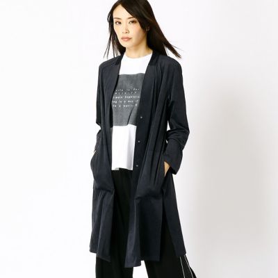 ＜COMME CA TALLサイズ＞ 大きいサイズ マイクロファイバージャージーガウンジャケット(7607JC02) ネイビー 【三越・伊勢丹/公式】