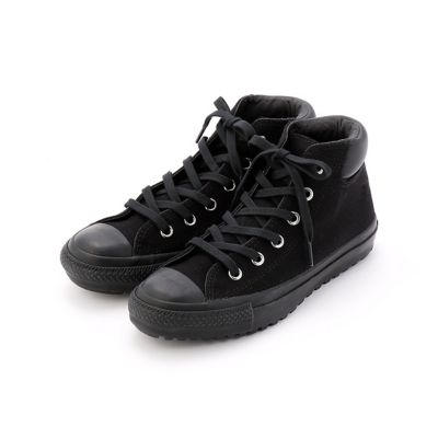 ＜COMME CA TALLサイズ＞ 大きいサイズ コンバースオールスターMID丈スニーカー(7631DW04) ブラック 【三越・伊勢丹/公式】