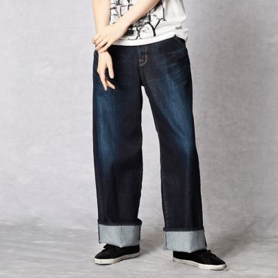 ＜β/ベータ＞ デニムワイドパンツ(7704QC02) インディゴ 【三越・伊勢丹/公式】