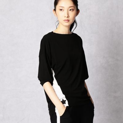 ＜β/ベータ＞ Tシャツ(7730TC18) ブラックxホワイト 【三越・伊勢丹/公式】