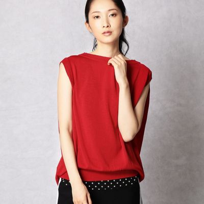 ＜β/ベータ＞ ニットプルオーバー(7777IC02) レッド 【三越・伊勢丹/公式】