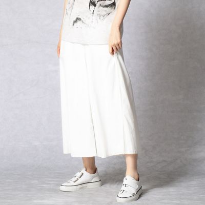 ＜β/ベータ＞ メリルハイテンションガウチョパンツ(7777PZ05) ホワイト 【三越・伊勢丹/公式】