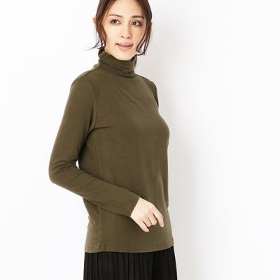 ＜Gabardine K.T+（大きいサイズ）＞ 大きいサイズ ハイネックプルオーバー(7821EW06) カーキ 【三越・伊勢丹/公式】