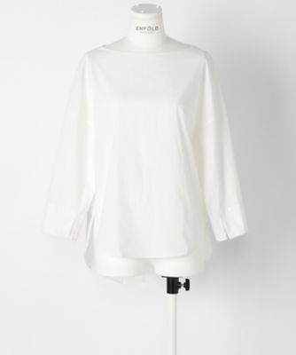 ＜エンフォルド/ENFOLD＞ ストレッチブロード2バックボリュームブラウス(300AA230-0820) シロ 【三越・伊勢丹/公式】