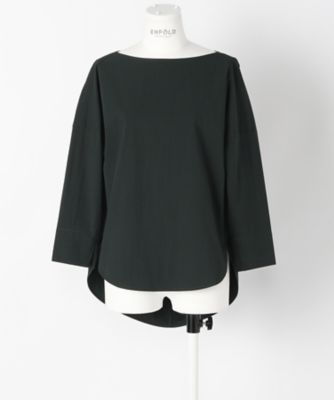 ＜エンフォルド/ENFOLD＞ ストレッチブロード2バックボリュームブラウス(300AA230-0820) ダークグリーン 【三越・伊勢丹/公式】