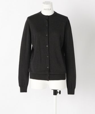 ＜エンフォルド/ENFOLD＞ シルクコットンクルーカーディガン(300AA670-0200) グレー 【三越・伊勢丹/公式】