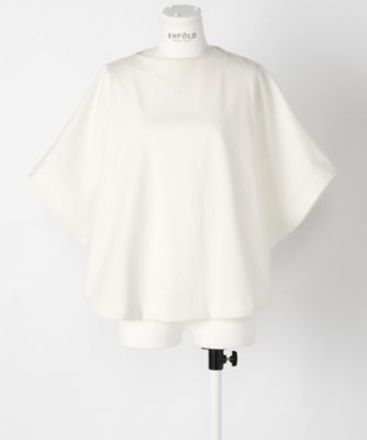 ＜エンフォルド/ENFOLD＞ ライトポンチオーバルTシャツ(300AA280-0270) シロ 【三越・伊勢丹/公式】
