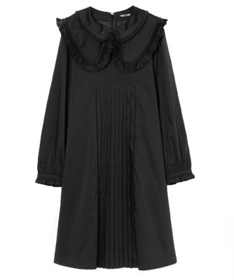 ＜キャンディストリッパー/Candy Stripper＞ 【予約商品】FRILL PLEATS ONE-PIECE(1179503) BLACK 【三越・伊勢丹/公式】
