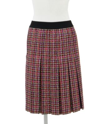 【SALE（三越）】＜KEITAMARUYAMA/ケイタマルヤマ＞ ラメチェックツイードスカート 150119 レッド 【三越・伊勢丹/公式】
