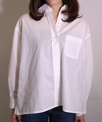 ＜Christel Vie Ensemble clothing＞ オーガニックコットンタイプライターシャツ(ICHS0001) ホワイト 【三越・伊勢丹/公式】
