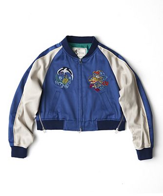 【SALE（三越）】＜KEITAMARUYAMA/ケイタマルヤマ＞ コラボスカジャン(ISETANXBEAMS) ブルー 【三越・伊勢丹/公式】