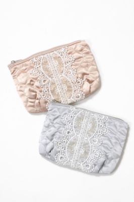 ＜近沢レース店＞ ファスナーポーチ ゴールド 【三越・伊勢丹/公式】