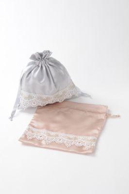 ＜近沢レース店＞ 巾着 シルバー 【三越・伊勢丹/公式】