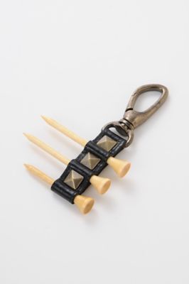 ＜リベルタス ゴルフィーノ/LIBERTAS GOLFINO＞ レザーティーホルダー ブラック 【三越・伊勢丹/公式】