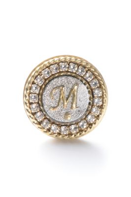 ＜リベルタス ゴルフィーノ/LIBERTAS GOLFINO＞ イニシャルマーカー/クリスタル Ｍ 【三越・伊勢丹/公式】