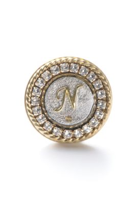 ＜リベルタス ゴルフィーノ/LIBERTAS GOLFINO＞ イニシャルマーカー/クリスタル Ｎ 【三越・伊勢丹/公式】