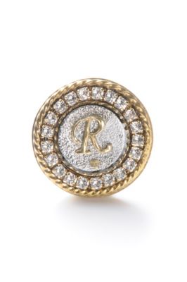 ＜リベルタス ゴルフィーノ/LIBERTAS GOLFINO＞ イニシャルマーカー/クリスタル Ｒ 【三越・伊勢丹/公式】